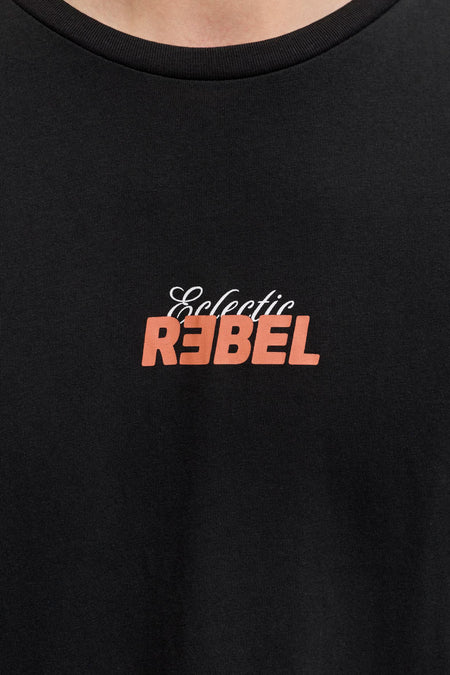 T-shirt (manches courtes) Noir - JJREBEL