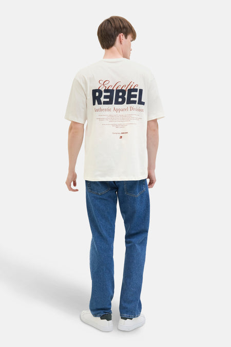 T-shirt (manches courtes) Blanc - JJREBEL