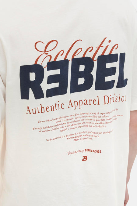 T-shirt (manches courtes) Blanc - JJREBEL