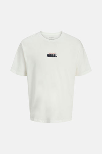 T-shirt à manches courtes - blanc - JJREBEL