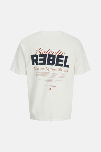 T-shirt à manches courtes - blanc - JJREBEL