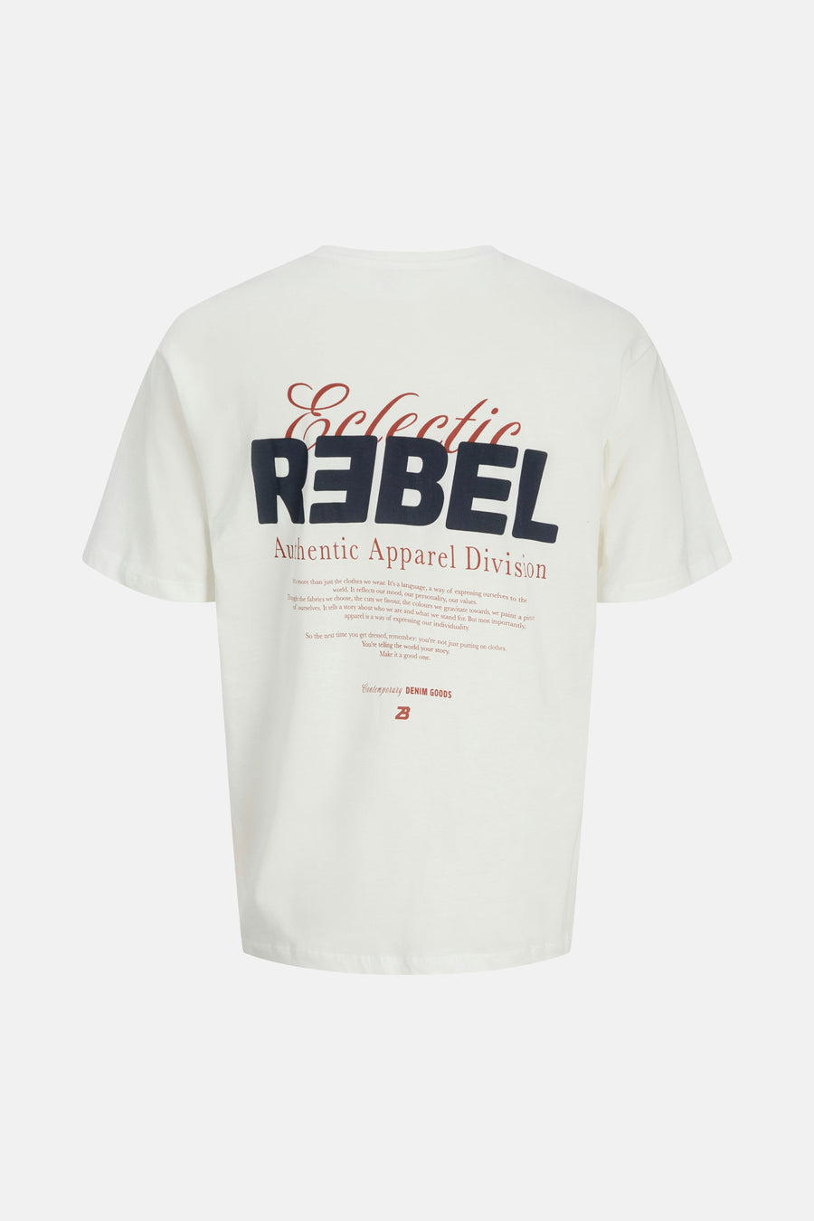 T-shirt à manches courtes - blanc - JJREBEL