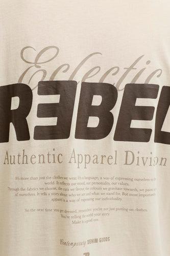 T-shirt à manches courtes - écru - JJREBEL