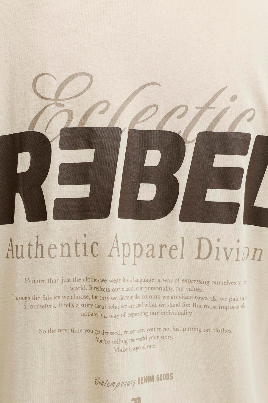 T-shirt à manches courtes - écru - JJREBEL