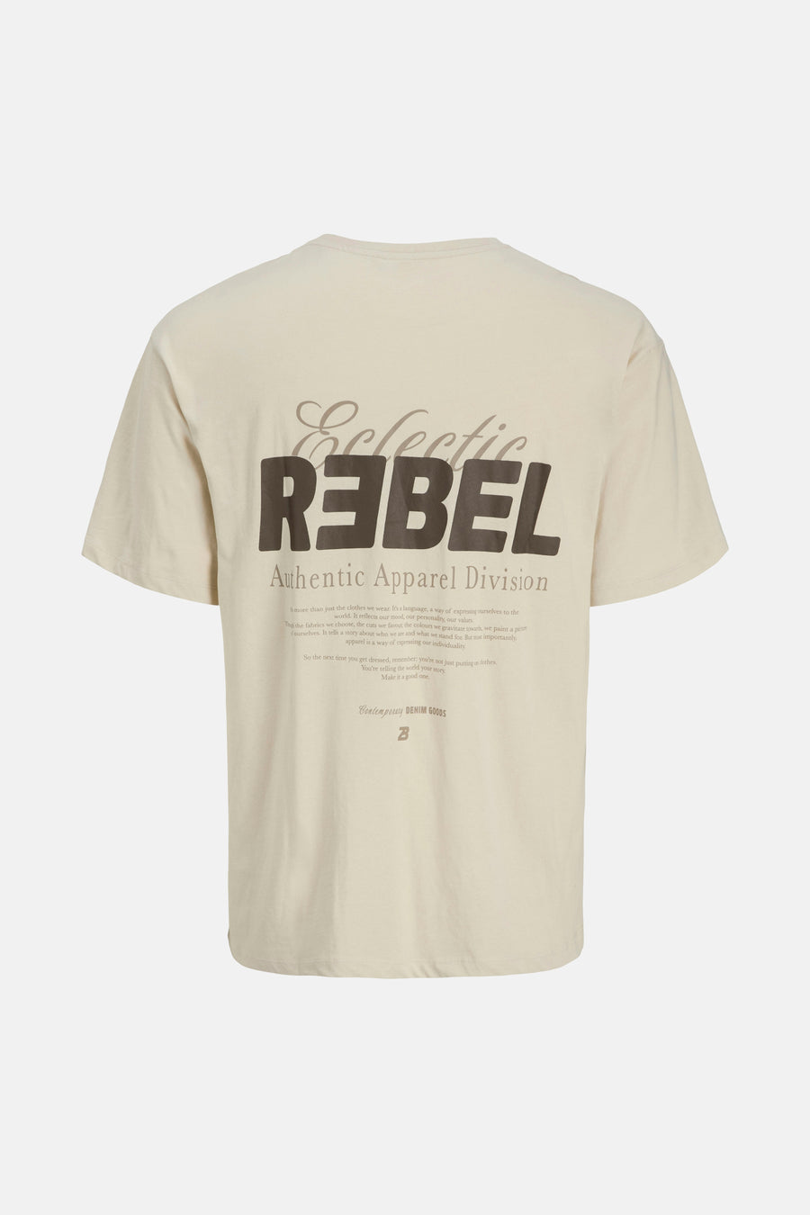 T-shirt à manches courtes - écru - JJREBEL