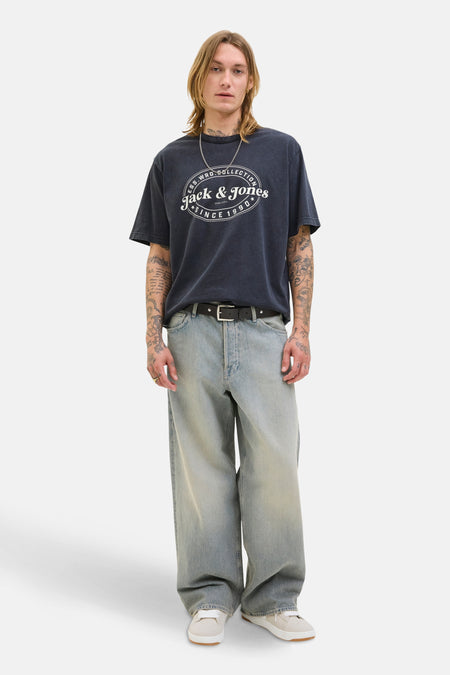 T-shirt (korte mouwen) zwart - ORIGINALS BY JACK & JONES