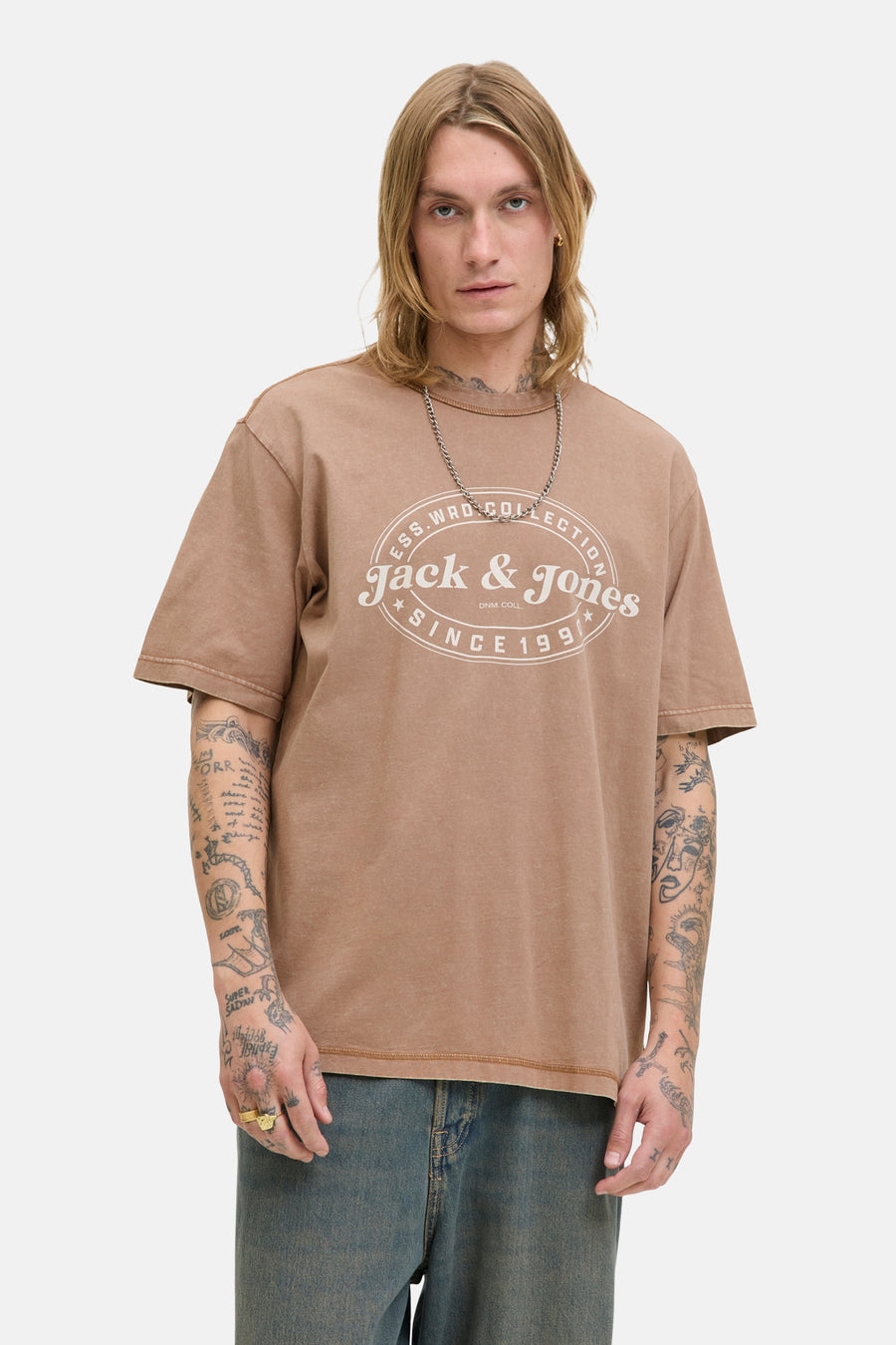 T-shirt (korte mouwen) bruin - ORIGINALS BY JACK & JONES - ORIGINALS BY JACK & JONES - 1