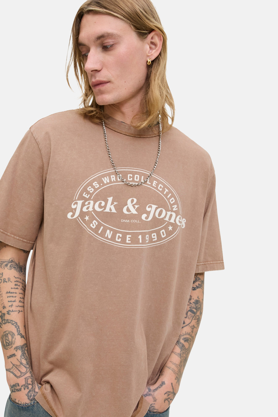 T-shirt (korte mouwen) bruin - ORIGINALS BY JACK & JONES - ORIGINALS BY JACK & JONES - 3