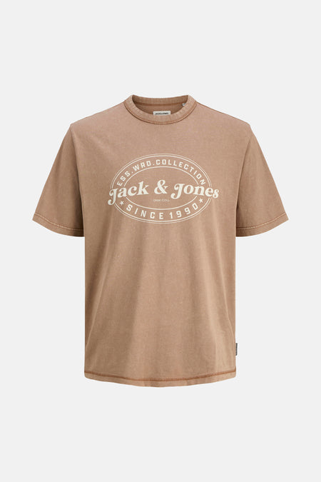 T-shirt (korte mouwen) bruin - ORIGINALS BY JACK & JONES