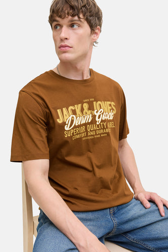 T-shirt à manches courtes - brun - ORIGINALS BY JACK & JONES
