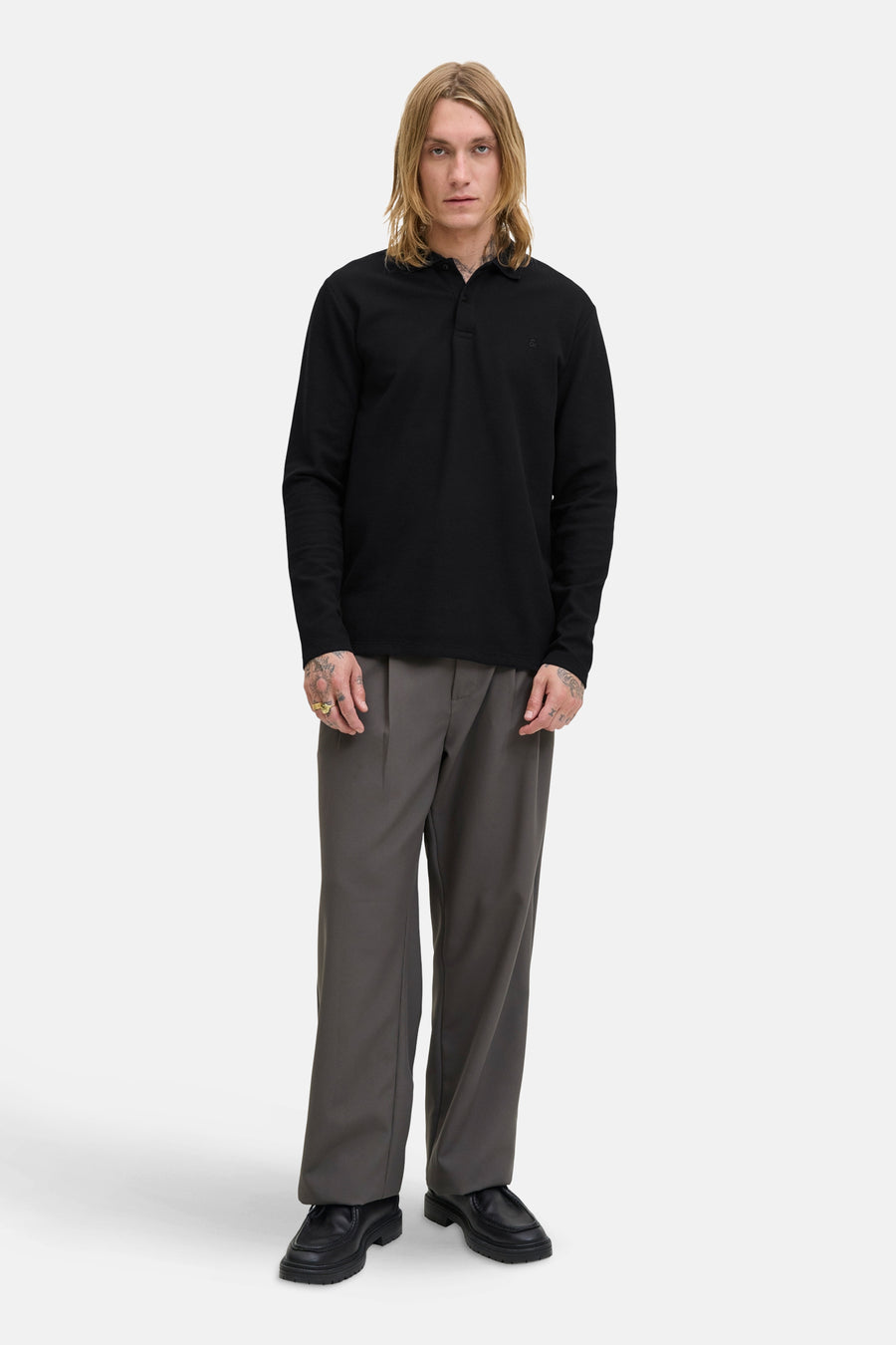 Pull met V-hals - zwart - PREMIUM BLUE by JACK & JONES