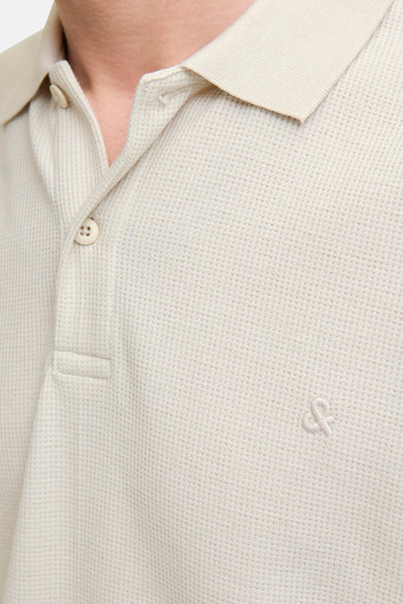 Pull col V Beige - PREMIUM BLUE by JACK & JONES