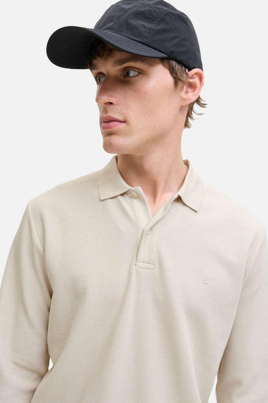 Pull met V-hals - beige - PREMIUM BLUE by JACK & JONES