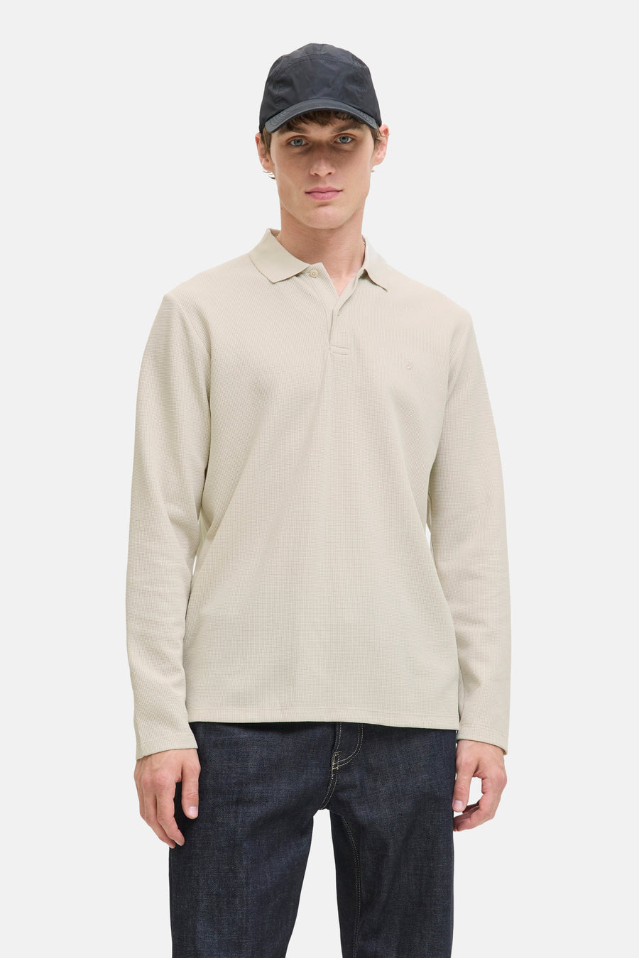 Pull met V-hals - beige - PREMIUM BLUE by JACK & JONES