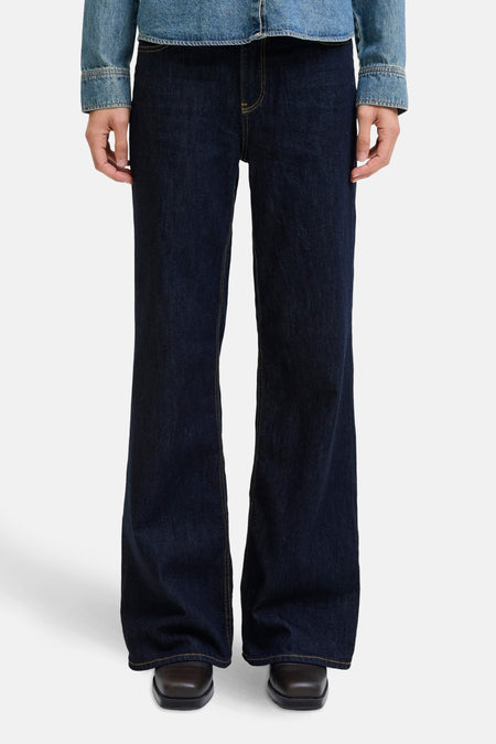 Jeans - dark blue denim