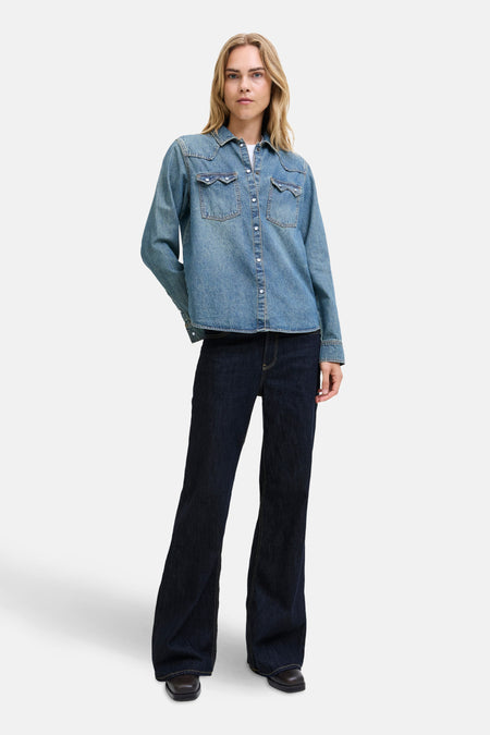 Jeans - dark blue denim