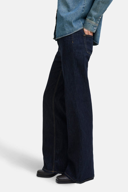 Jeans - dark blue denim