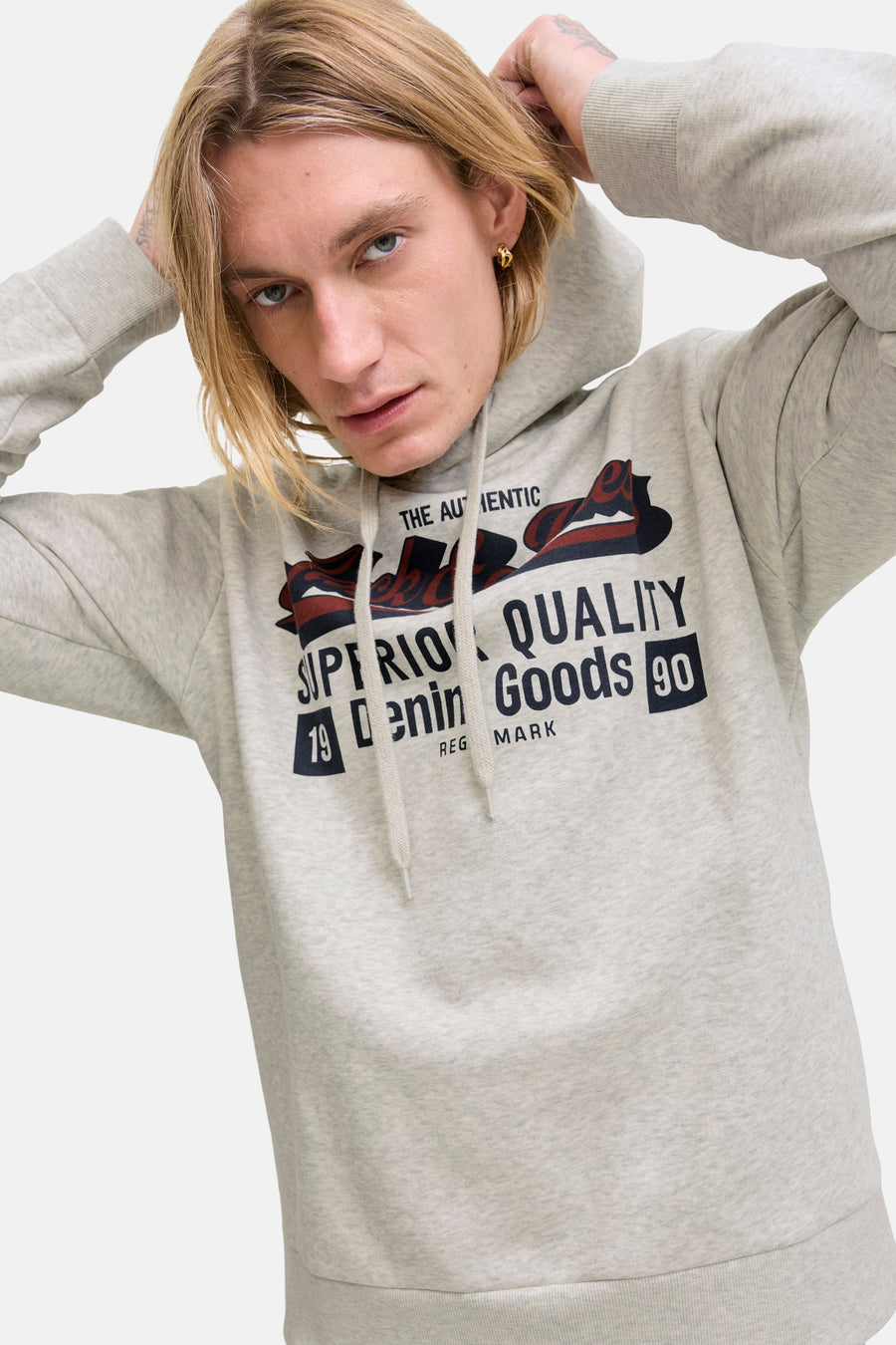 Sweat - blanc - ORIGINALS BY JACK & JONES - 6