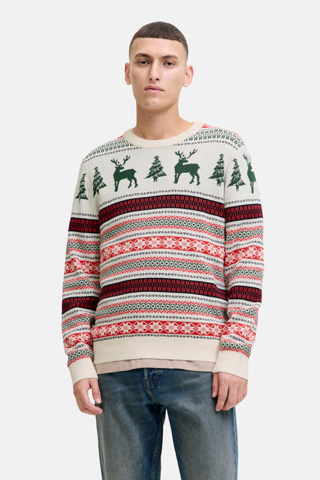 Trui met ronde hals beige - ORIGINALS BY JACK & JONES