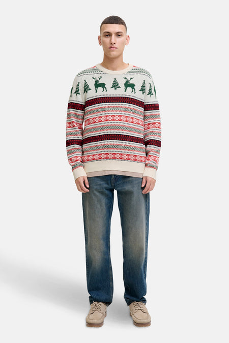 Trui met ronde hals beige - ORIGINALS BY JACK & JONES