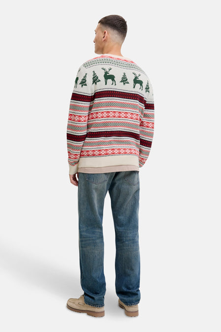 Trui met ronde hals beige - ORIGINALS BY JACK & JONES