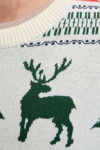 Pull à col rond - Multicolore - ORIGINALS BY JACK & JONES - 7