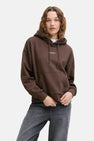 Sweater met kap - bruin