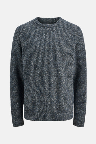Pull met ronde hals - blauw