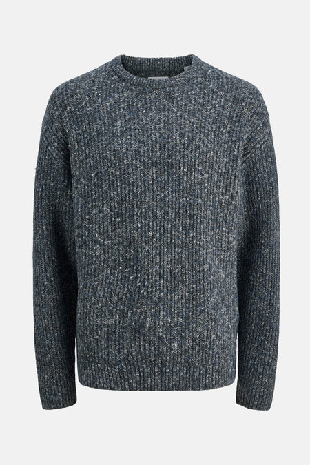 Pull met ronde hals - blauw