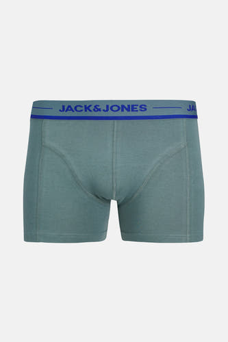 Blauwe boxershort van ACCESSORIES BY JACK & JONES, met een elastische tailleband met logo.