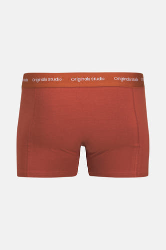 Oranje boxershort van ACCESSORIES BY JACK & JONES, met een elastische tailleband met logo.