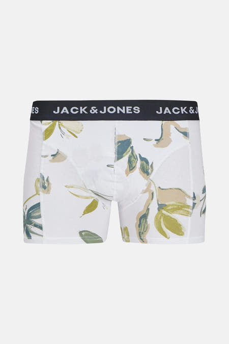 Boxershort de Jack & Jones Jones blanc avec motif motif motif fle en et et et et.