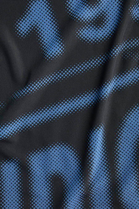 JXMINNA MESH SS HIGH NECK TOP WVN
