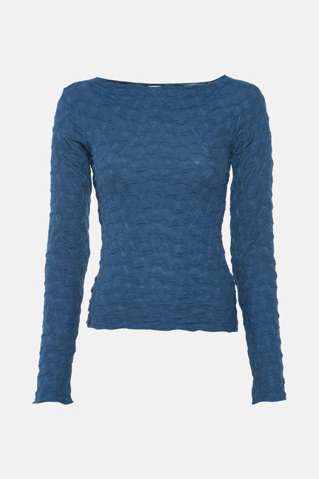 Top uni manche longue Bleu - 24 colours GmbH