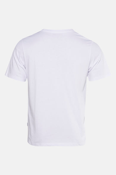 Wit T-shirt met korte mouwen van PREMIUM by JACK & JONES, effen achterkant.
