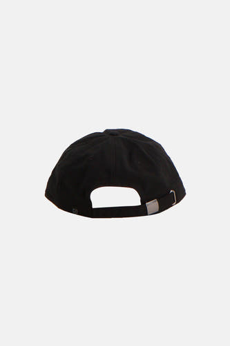 Zwarte pet van ACCESSORIES BY JACK & JONES, achteraanzicht met verstelbare band.
