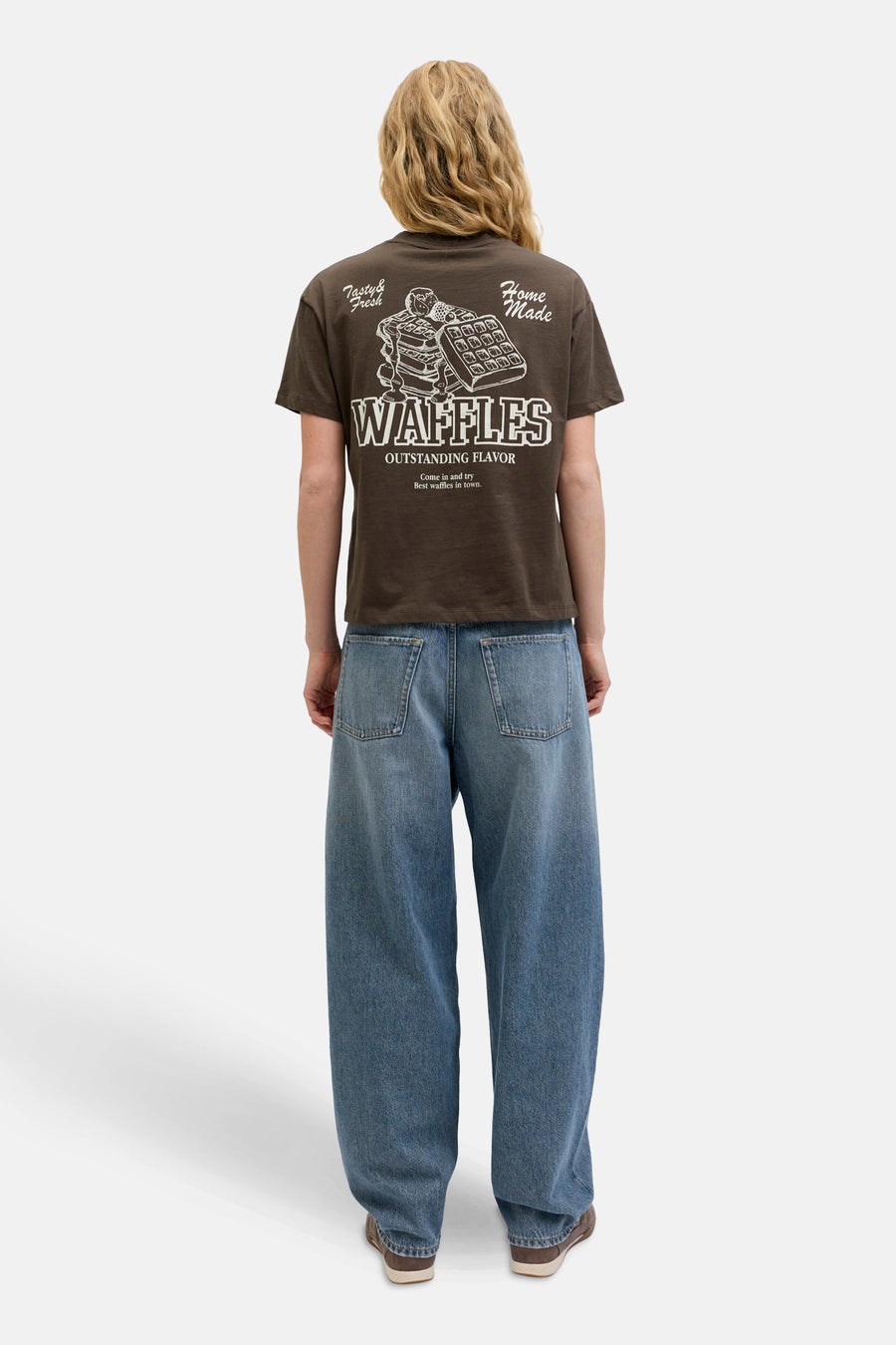 T-shirt met korte mouwen - bruin - JJXX