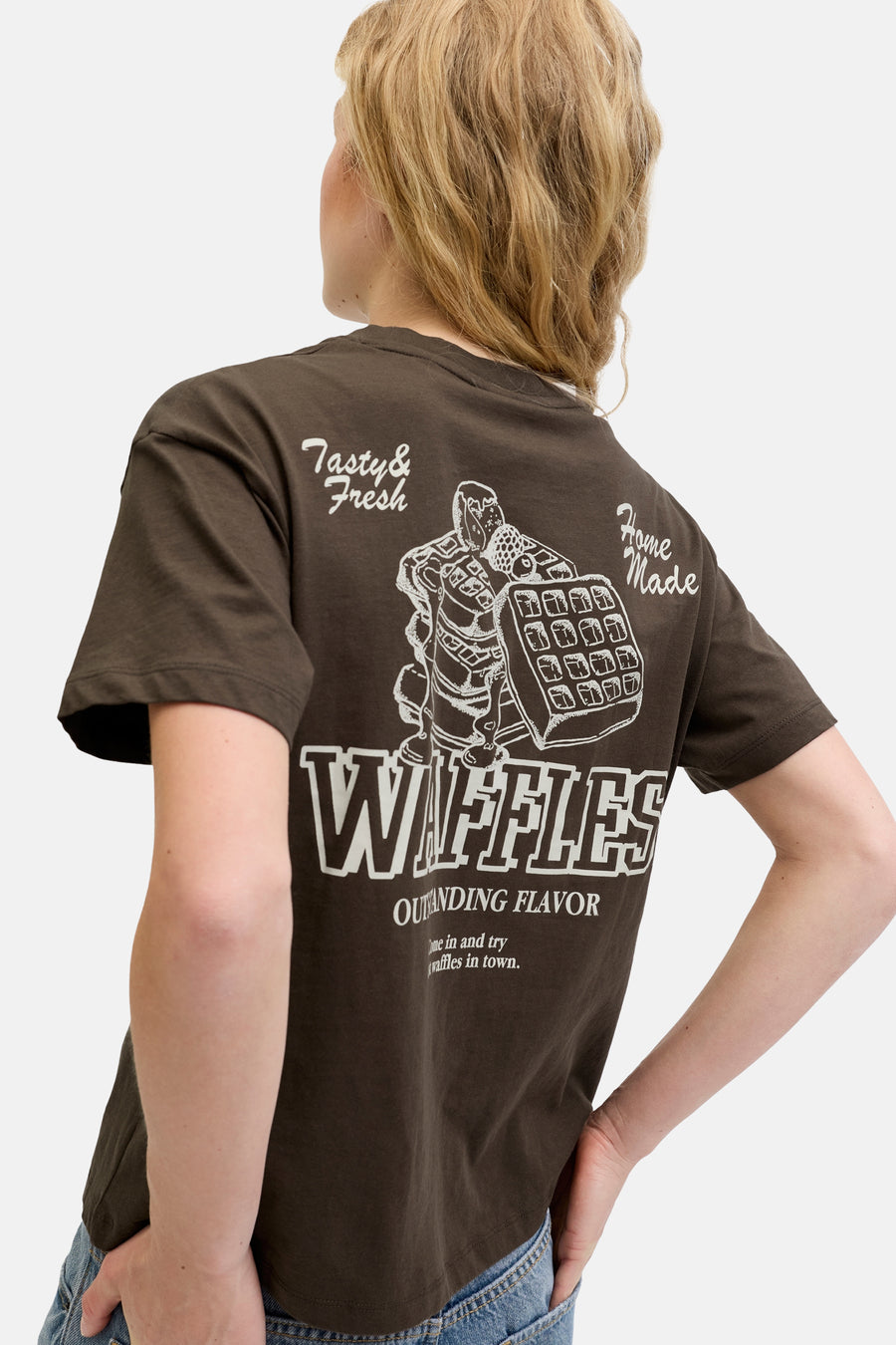 T-shirt met korte mouwen - bruin - JJXX