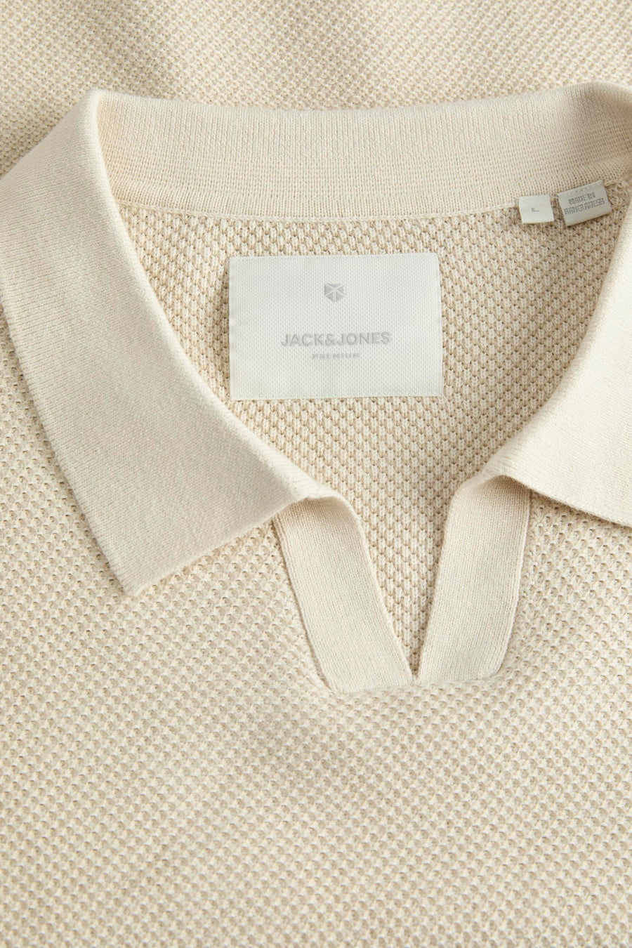 Pull met V-hals - beige - PREMIUM BLUE by JACK & JONES