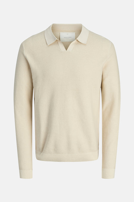 Pull col V Beige - PREMIUM BLUE by JACK & JONES