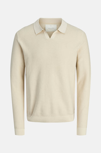 Pull met V-hals - beige - PREMIUM BLUE by JACK & JONES