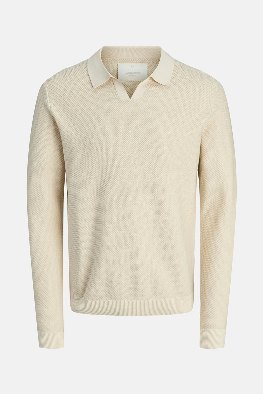 Pull met V-hals - beige - PREMIUM BLUE by JACK & JONES