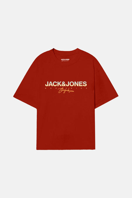 T-shirt (korte mouwen) Bruin - ORIGINALS BY JACK & JONES