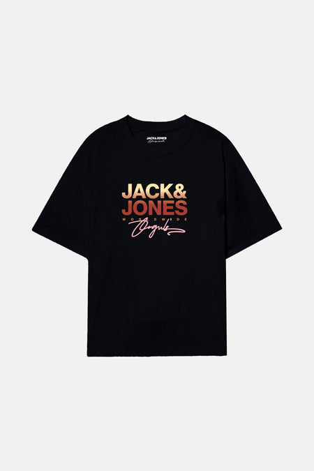 T-shirt (korte mouwen) Zwart - ORIGINALS BY JACK & JONES