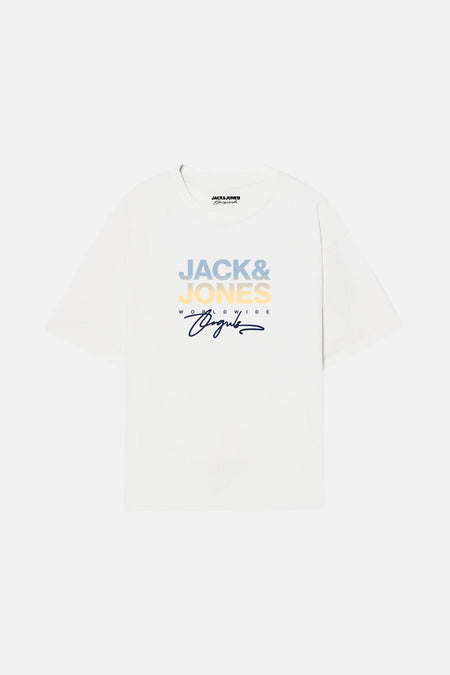 T-shirt (korte mouwen) Wit - ORIGINALS BY JACK & JONES