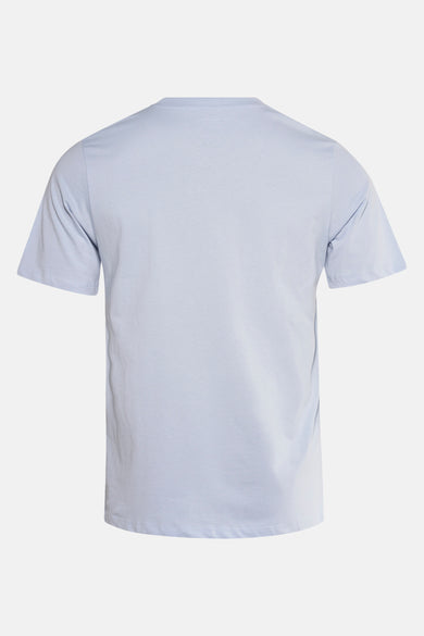 Blauw T-shirt met korte mouwen van ORIGINALS BY JACK & JONES, achterkant weergegeven, effen kleur.