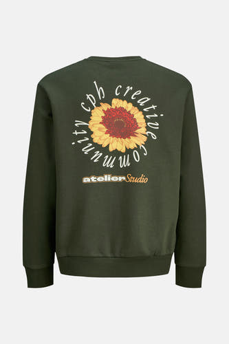 Gile de dSS BY JACK & JONES, avec un imprimé de fleurs et du texte sur le dos.