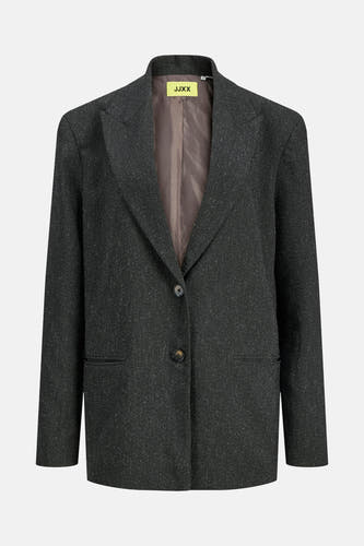 Grijze blazer van JJXX met lange mouwen, reverskraag en twee knopen.