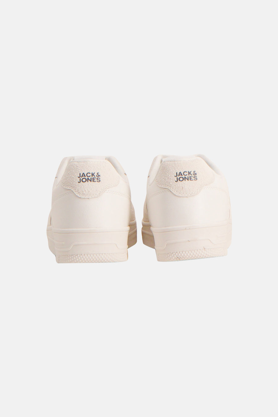 Baskets blanches d'ACCESSORIES BY JACK & JONES, talon avec accents en daim et logo.