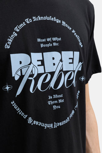 T-shirt à manches courtes - noir - JJREBEL